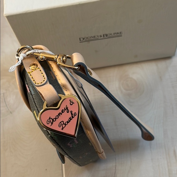Dooney & Bourke Black Monogram Taylor Cole Wristlet